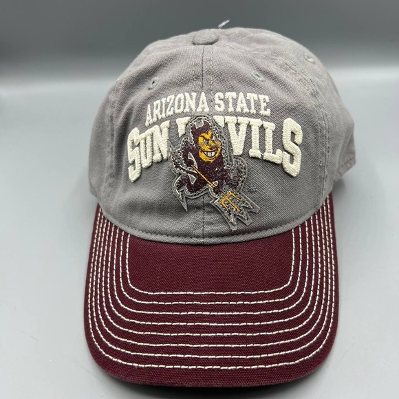 Arizona State Sun Devils Hat Women Gray Camo Adidas Strap Back Cap‎ New - Picture 1 of 8
